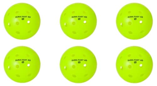 Dura Fast 40 Outdoor Pickleball Balls (6-pack)