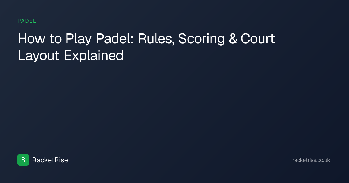 How to Play Padel: Rules, Scoring & Court Layout Explained | RacketRise